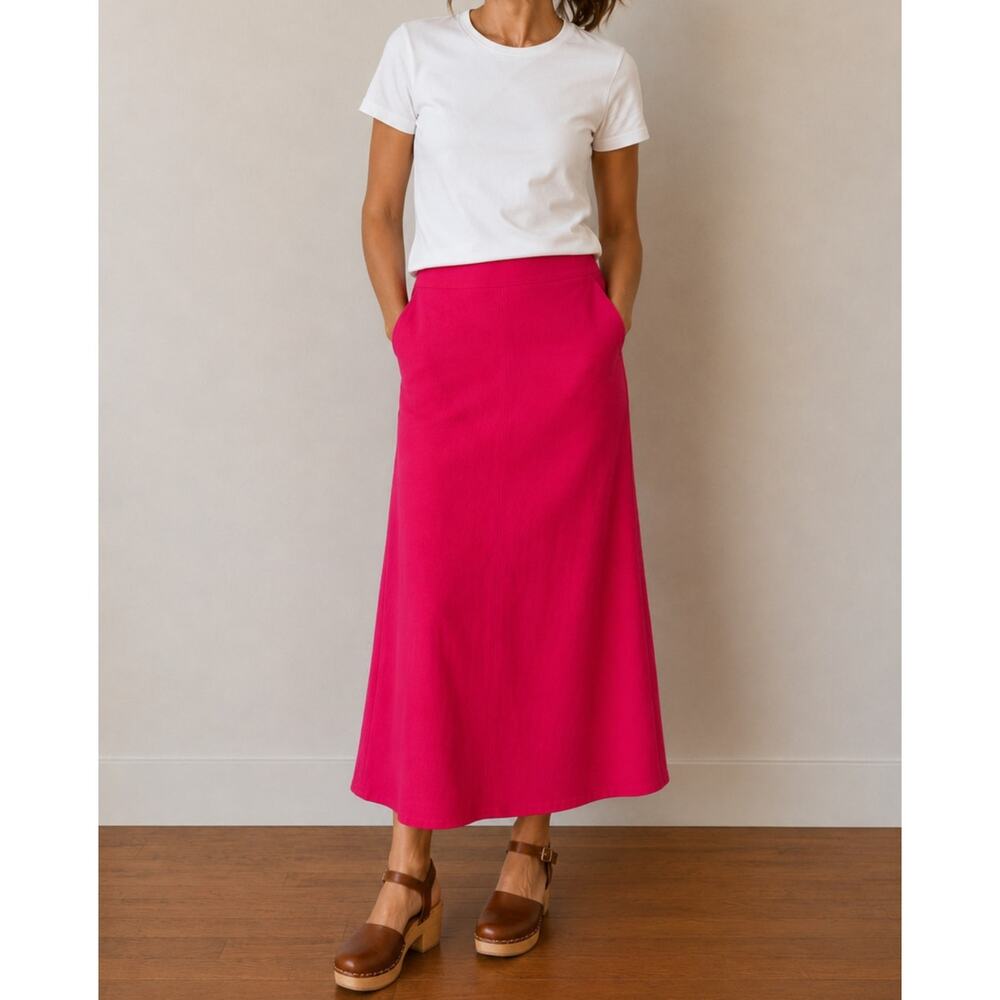 vintage 80s/90s lauren woods bright pink skirt barbiecore elle woods career-XL